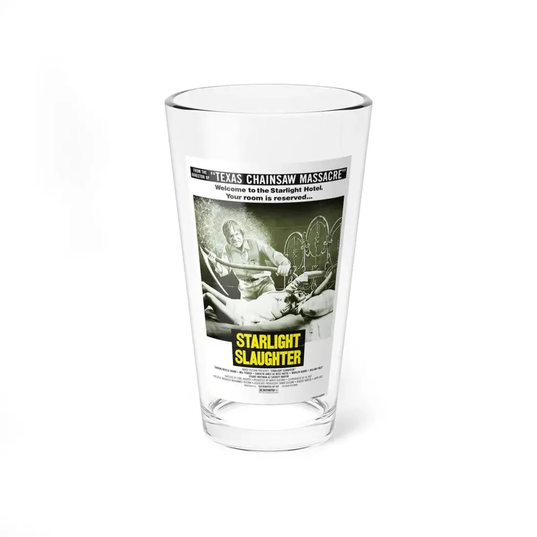 STARLIGHT SLAUGHTER (EATEN ALIVE) 1977 Movie Poster - Pint Glass 16oz 16oz - Go Mug Yourself