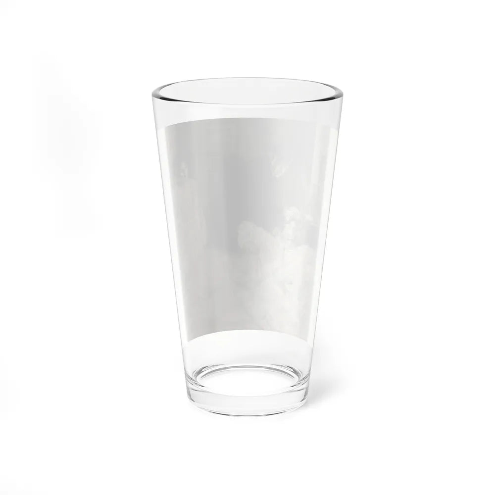 Startled in Bed (Magazine Illustration) Pint Glass 16oz - Go Mug Yourself
