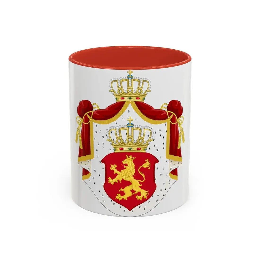 State Achievement of Bulgaria 1878 - Accent Coffee Mug 11oz Red - Go Mug Yourself