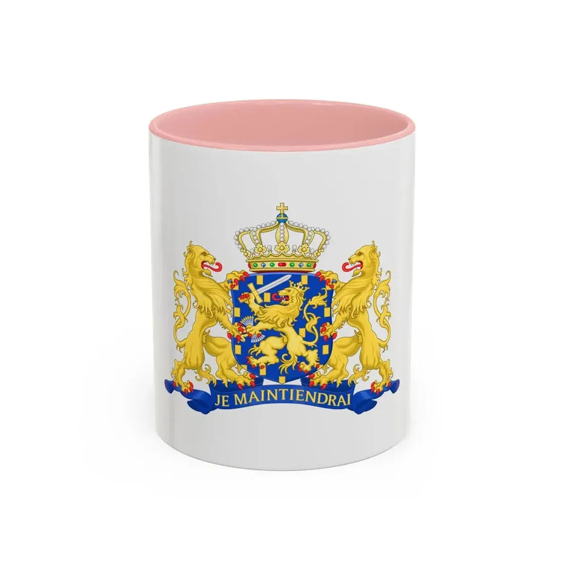 State coat of arms of the Netherlands - Accent Coffee Mug 11oz Pink - Go Mug Yourself