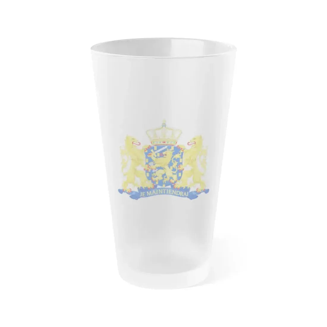 State coat of arms of the Netherlands - Frosted Pint Glass 16oz 16oz Frosted - Go Mug Yourself