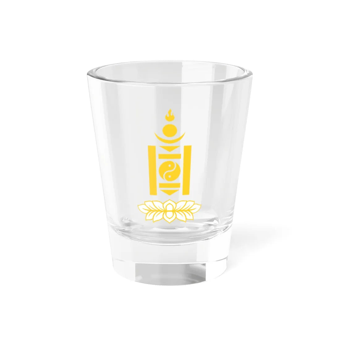 State emblem of Mongolian Peoples Republic 1924-1940 (Mongolia) (Coat of Arms) Shot Glass 1.5oz - Go Mug Yourself