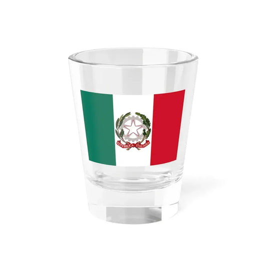 State ensign of Italy 1946-2003 (Italy) Shot Glass 1.5oz 1.5oz - Go Mug Yourself