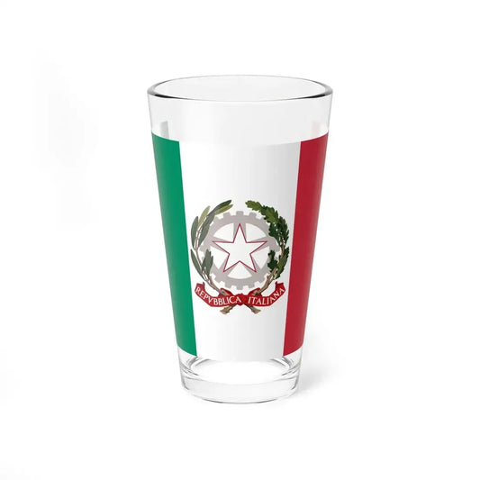 State ensign of Italy 2003-2006 (Italy) Pint Glass 16oz 16oz - Go Mug Yourself