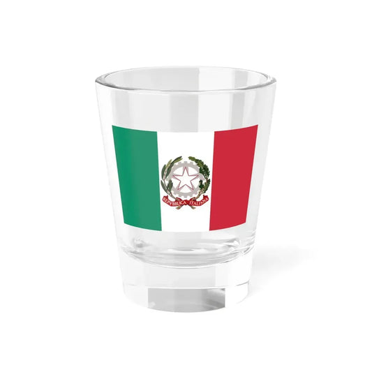 State ensign of Italy 2003-2006 (Italy) Shot Glass 1.5oz 1.5oz - Go Mug Yourself