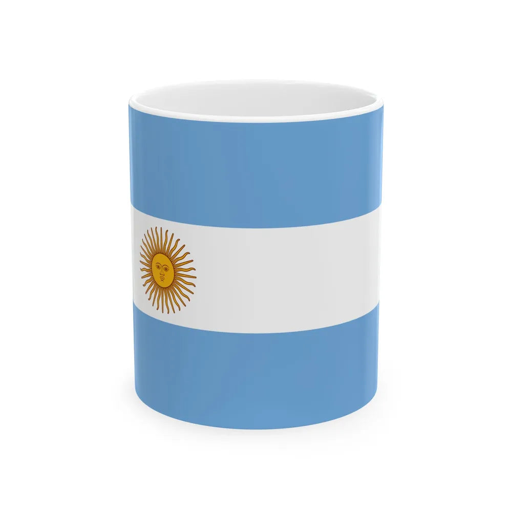 State flag of Argentina 1913-1941 (Argentina) White Coffee Mug 11oz - Go Mug Yourself