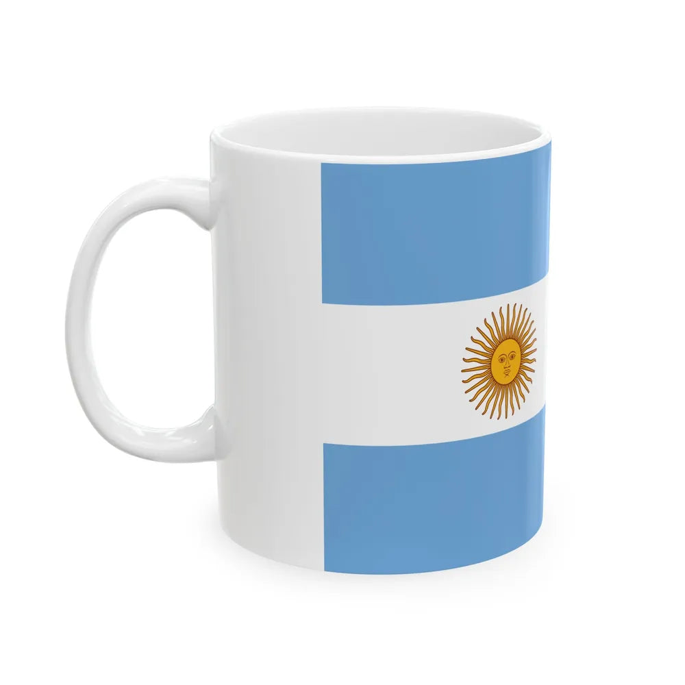 State flag of Argentina 1913-1941 (Argentina) White Coffee Mug - Go Mug Yourself