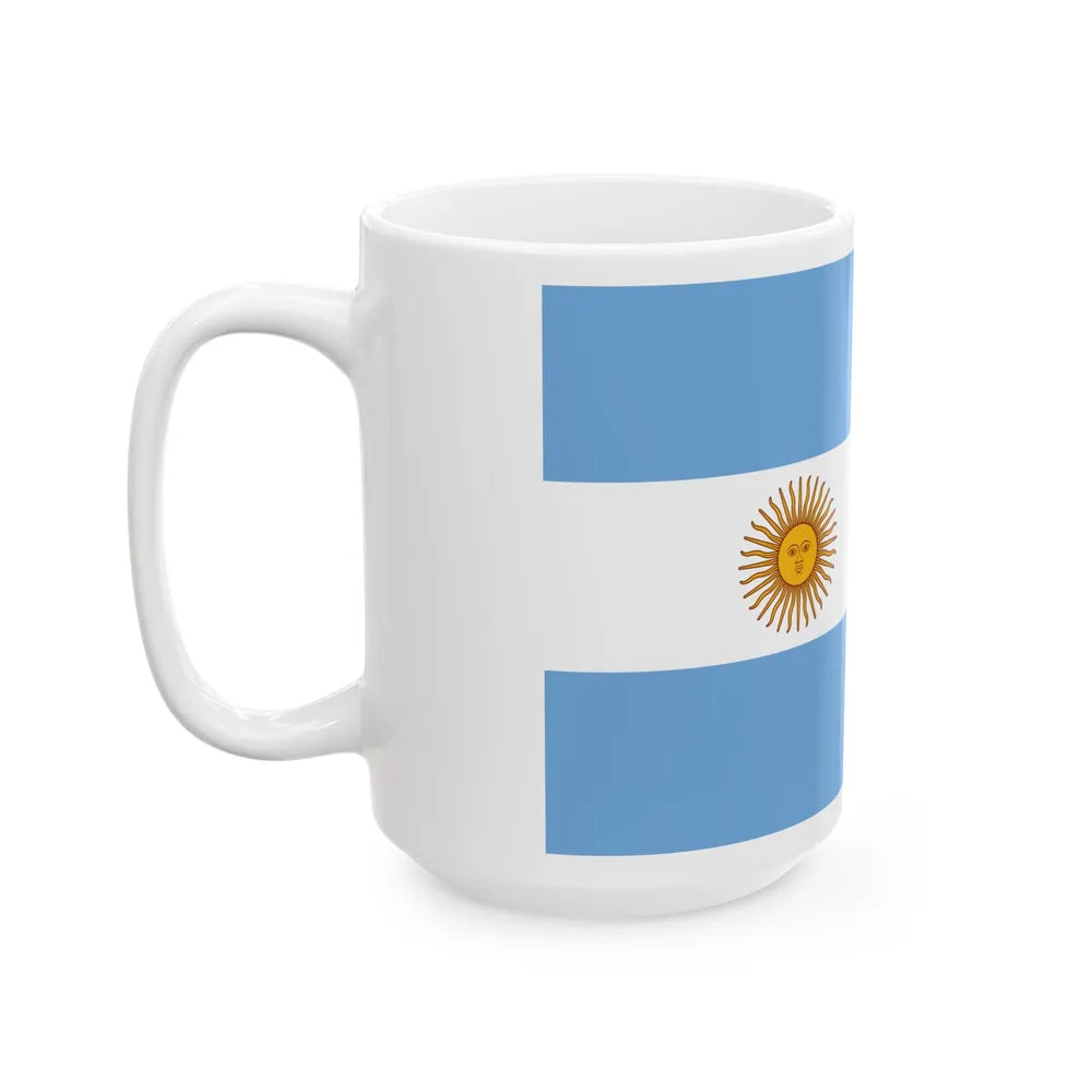 State flag of Argentina 1913-1941 (Argentina) White Coffee Mug - Go Mug Yourself