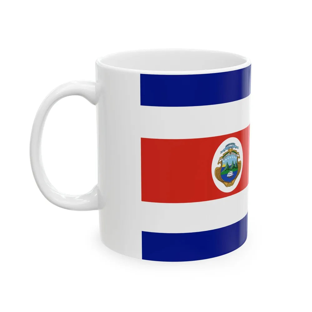 State Flag of Costa Rica 1964-1998 (Costa Rica) White Coffee Mug - Go Mug Yourself