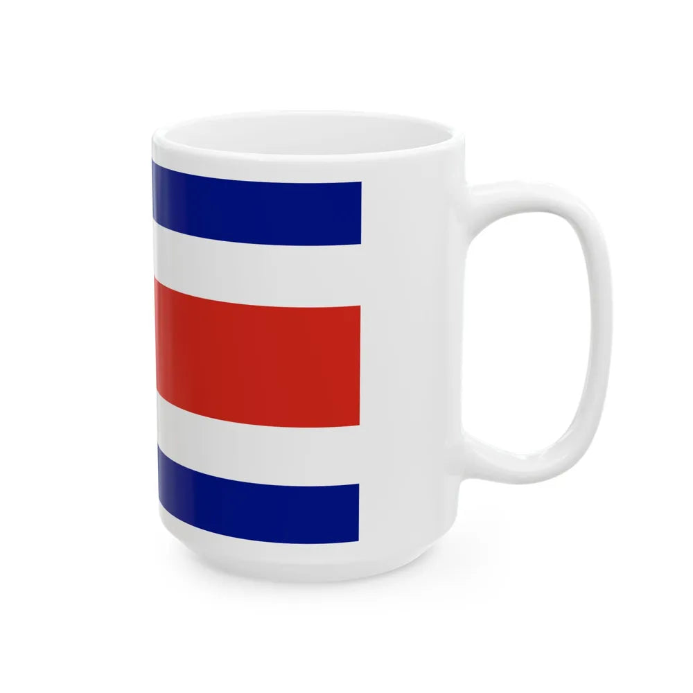 State Flag of Costa Rica 1964-1998 (Costa Rica) White Coffee Mug - Go Mug Yourself