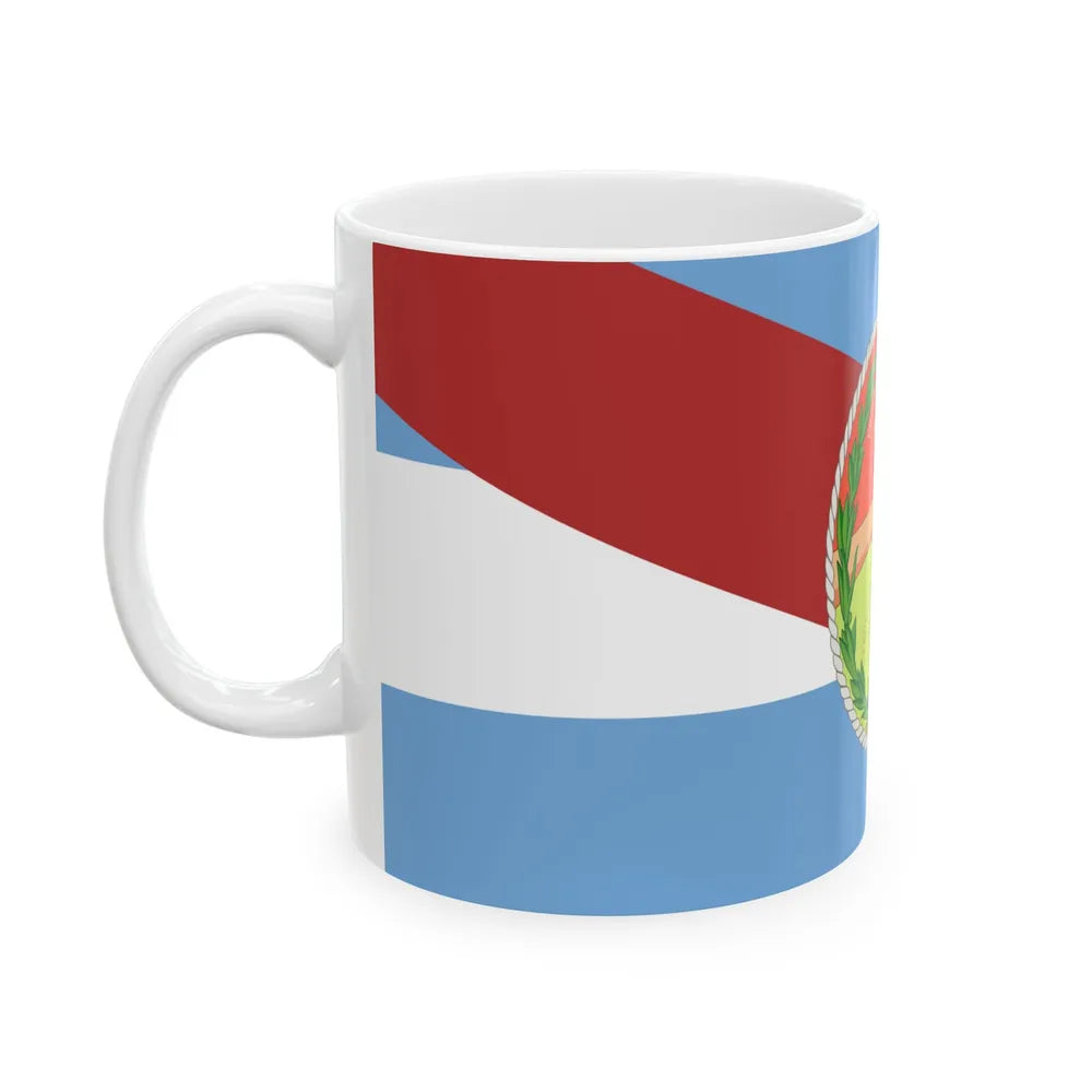 State Flag of Entre Rios (Argentina) White Coffee Mug - Go Mug Yourself