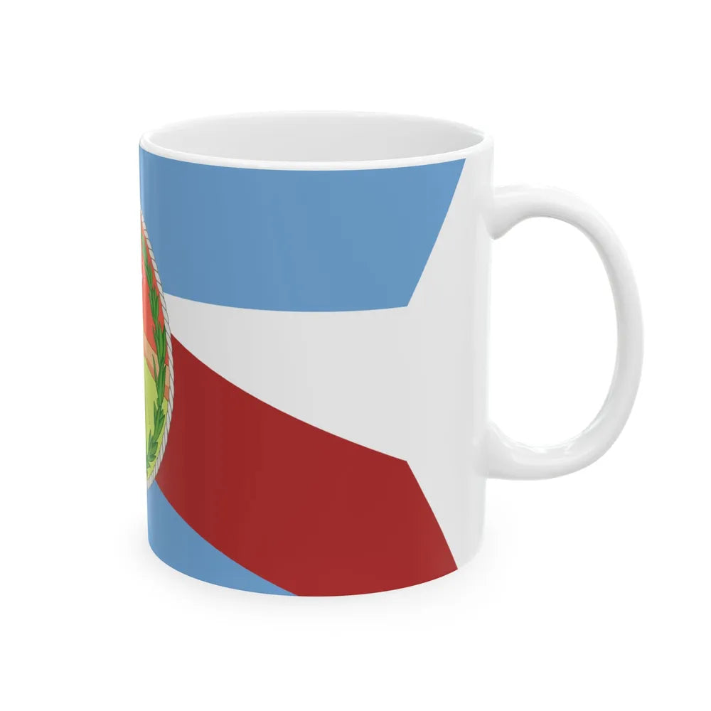 State Flag of Entre Rios (Argentina) White Coffee Mug - Go Mug Yourself