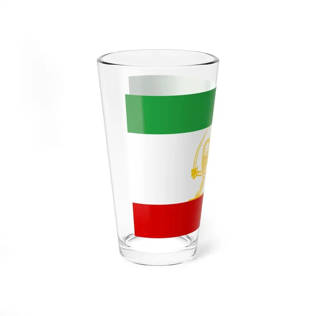 State Flag of Iran 1924 (Iran) Pint Glass 16oz - Go Mug Yourself