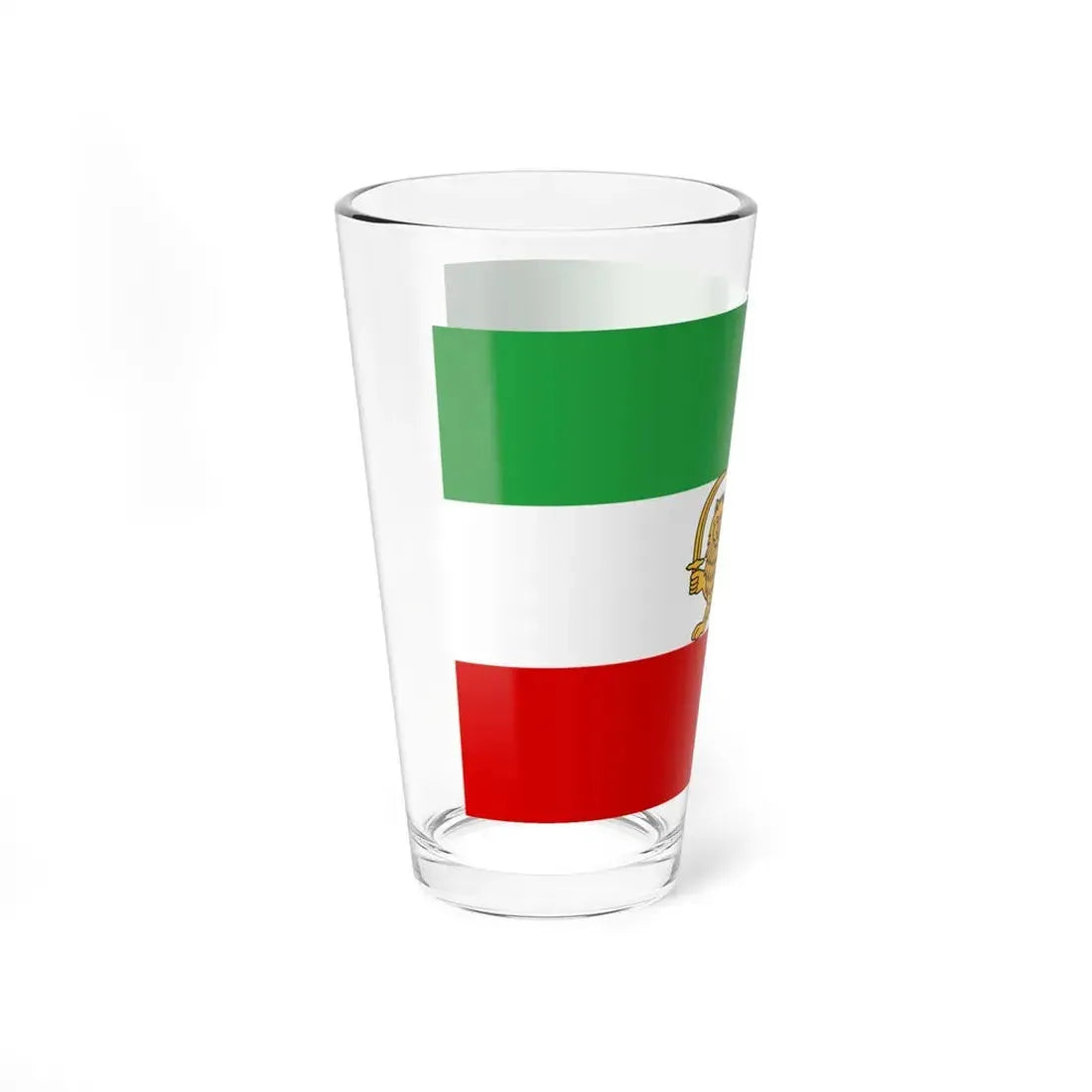 State flag of Iran 1933-1964 3-2 (Iran) Pint Glass 16oz - Go Mug Yourself