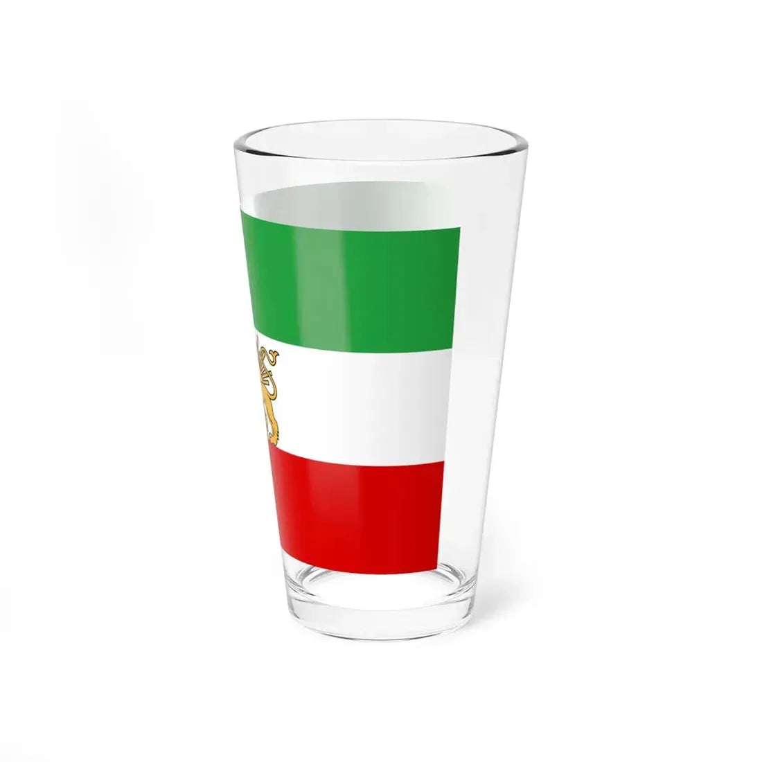 State flag of Iran 1933-1964 3-2 (Iran) Pint Glass 16oz - Go Mug Yourself