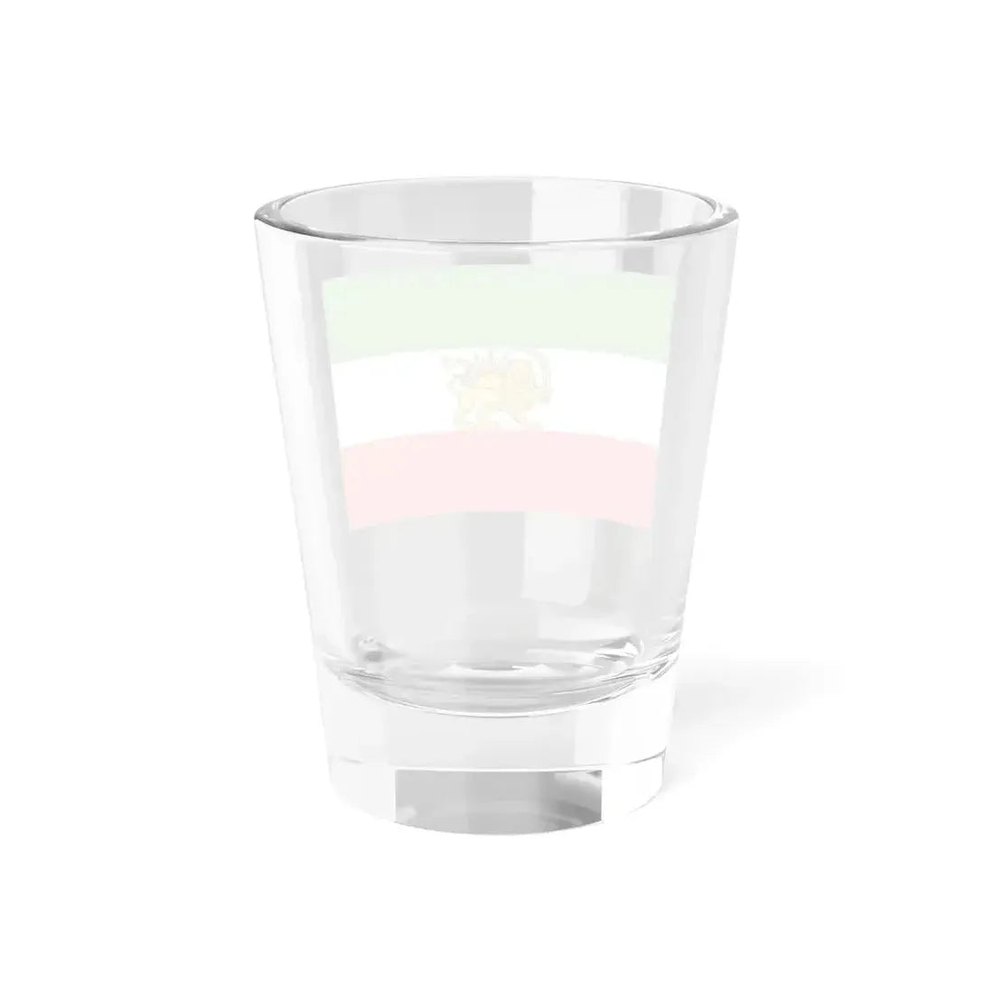State flag of Iran 1933-1964 3-2 (Iran) Shot Glass 1.5oz - Go Mug Yourself