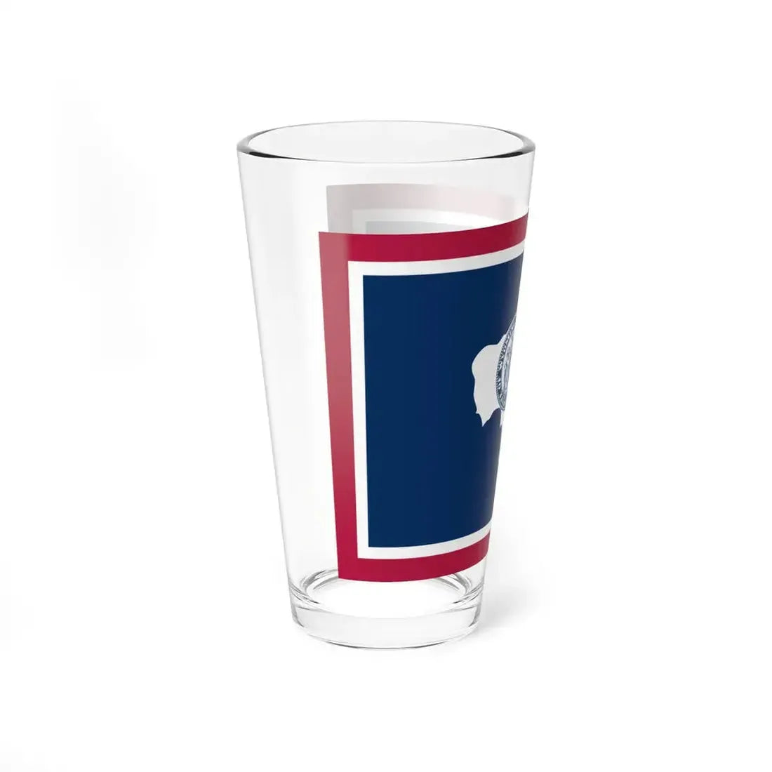 State Flag of Wyoming (United States) Pint Glass 16oz - Go Mug Yourself