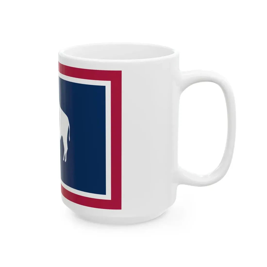State Flag of Wyoming (United States) White Coffee Mug - Go Mug Yourself
