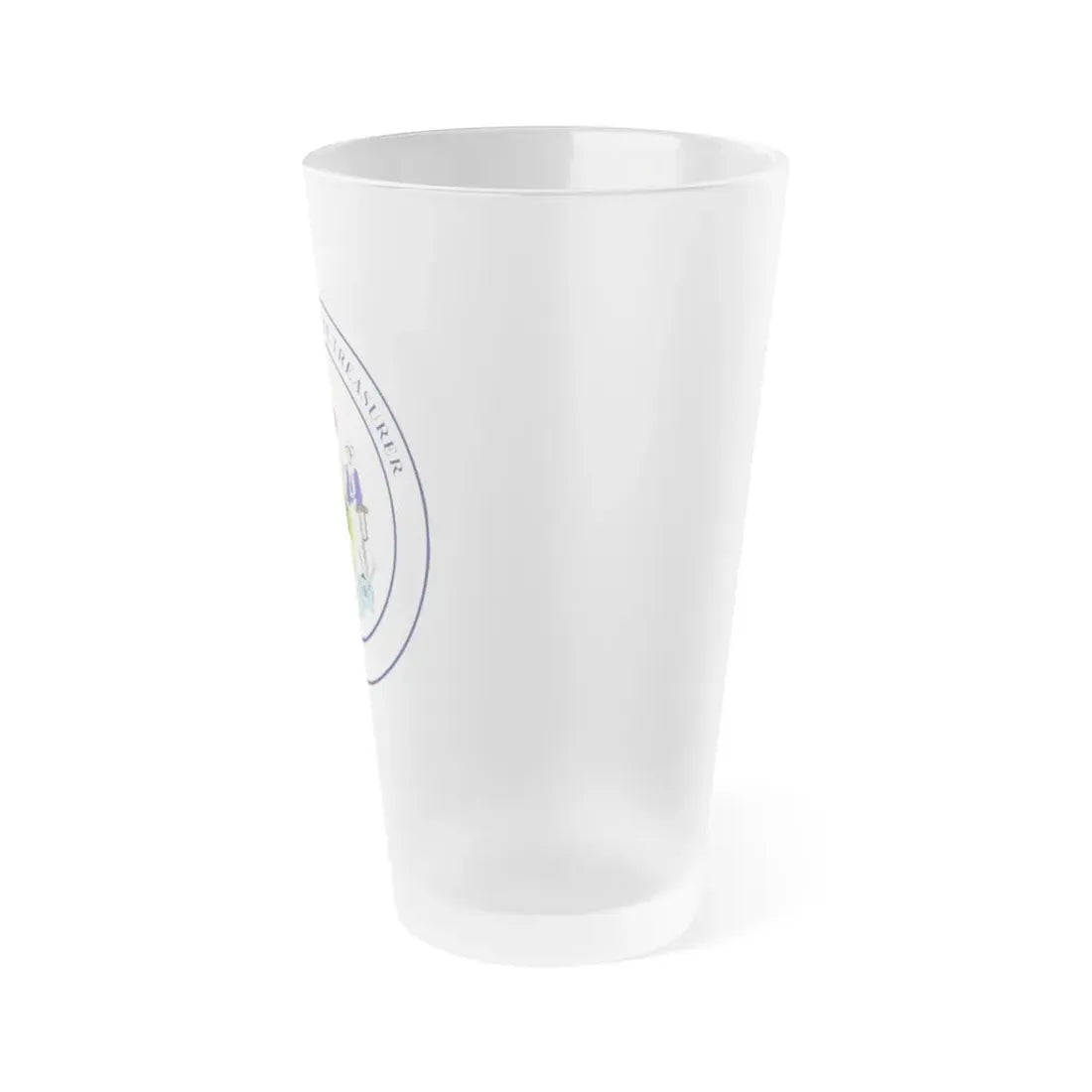 State Treasurer of Maine - Frosted Pint Glass 16oz - Go Mug Yourself