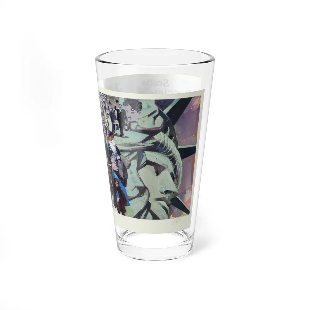 Statue of Libery (Magazine Illustration) Pint Glass 16oz - Go Mug Yourself