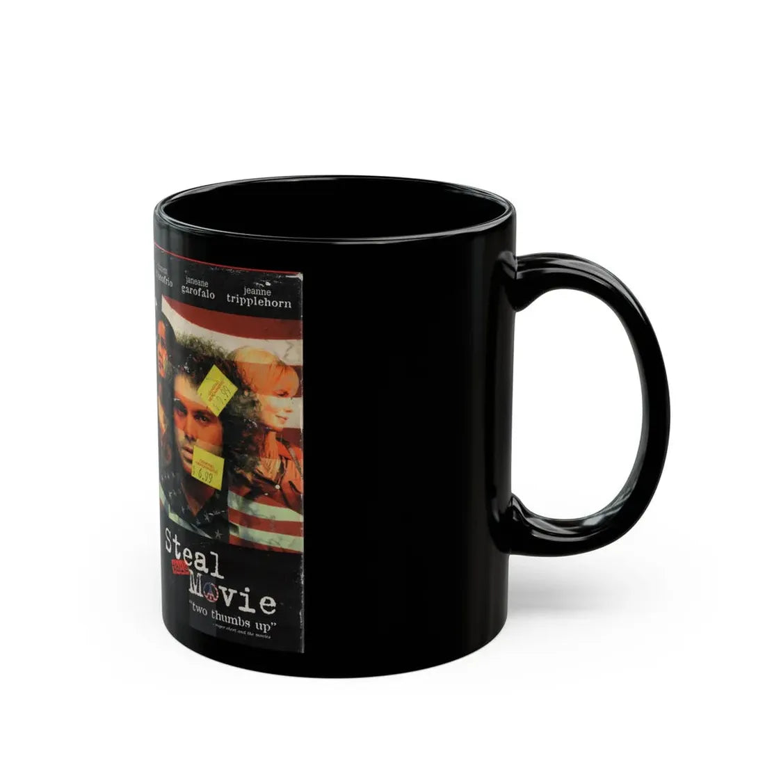 STEAL THIS MOVIE (VHS COVER) - Black Coffee Mug - Go Mug Yourself