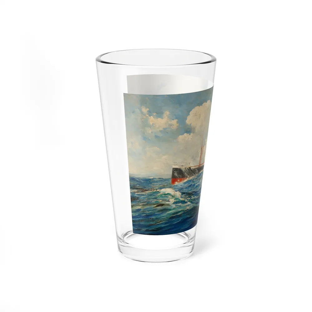 Steamer Ship, 1929 (Magazine Illustration) Pint Glass 16oz - Go Mug Yourself