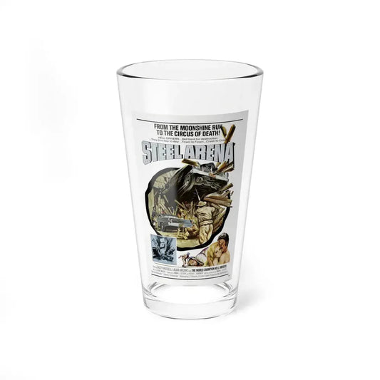 STEEL ARENA 1973 Movie Poster - Pint Glass 16oz 16oz - Go Mug Yourself