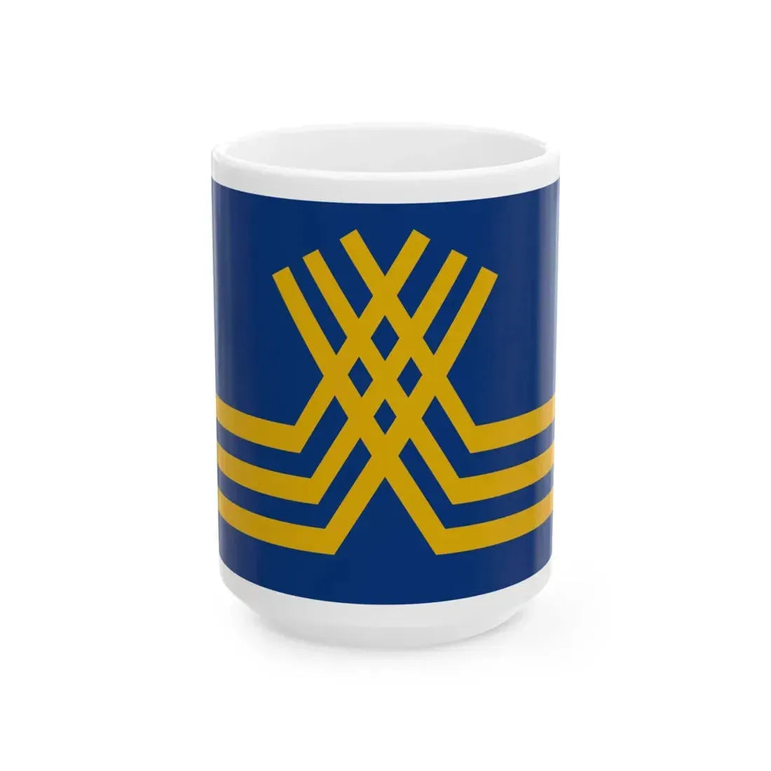 Stekene vlag (Belgium) White Coffee Mug 15oz - Go Mug Yourself