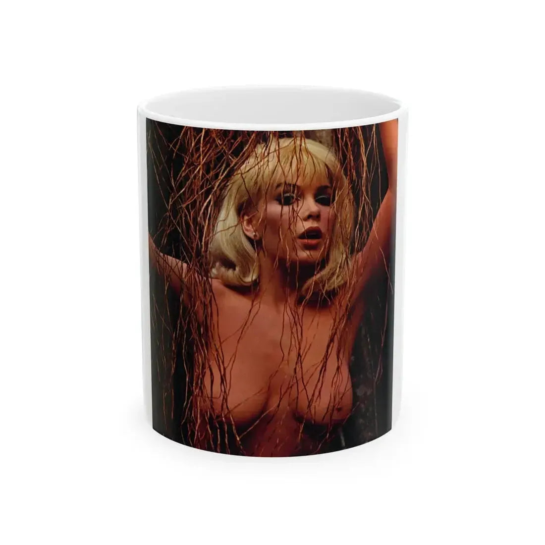 Stella Stevens #162 - Topless (Vintage Female Icon) White Coffee Mug 11oz - Go Mug Yourself