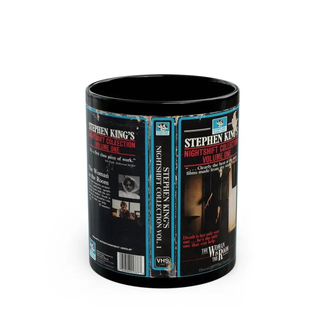STEPHEN KINGS NIGHTSHIFT COLLECTION VOLUME ONE (VHS COVER) - Black Coffee Mug 11oz - Go Mug Yourself