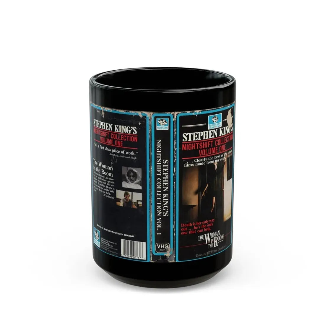 STEPHEN KINGS NIGHTSHIFT COLLECTION VOLUME ONE (VHS COVER) - Black Coffee Mug 15oz - Go Mug Yourself