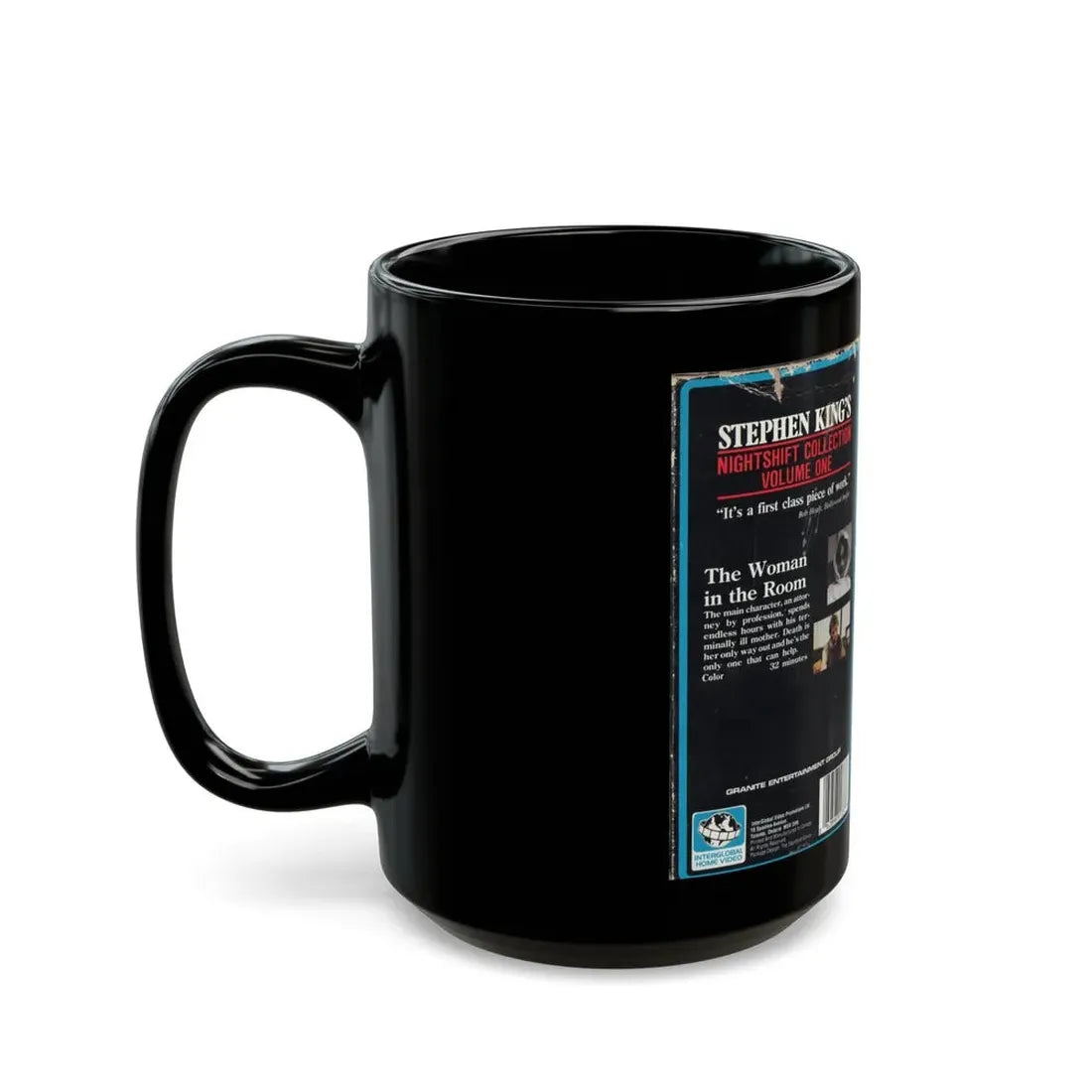 STEPHEN KINGS NIGHTSHIFT COLLECTION VOLUME ONE (VHS COVER) - Black Coffee Mug - Go Mug Yourself