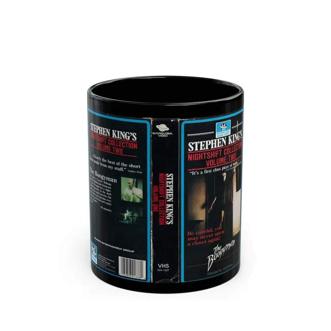 STEPHEN KINGS NIGHTSHIFT COLLECTION VOLUME TWO (VHS COVER) - Black Coffee Mug 11oz - Go Mug Yourself