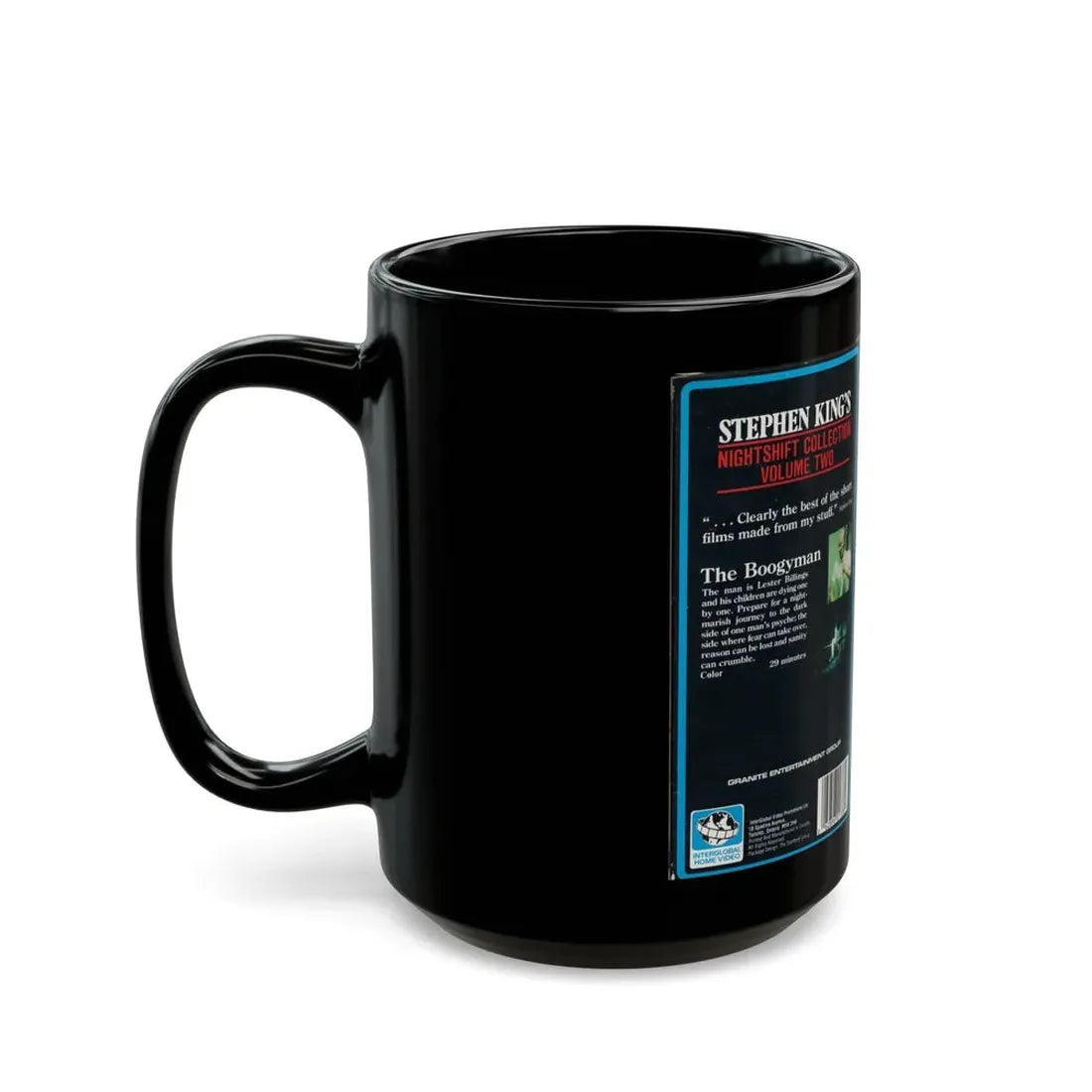 STEPHEN KINGS NIGHTSHIFT COLLECTION VOLUME TWO (VHS COVER) - Black Coffee Mug - Go Mug Yourself