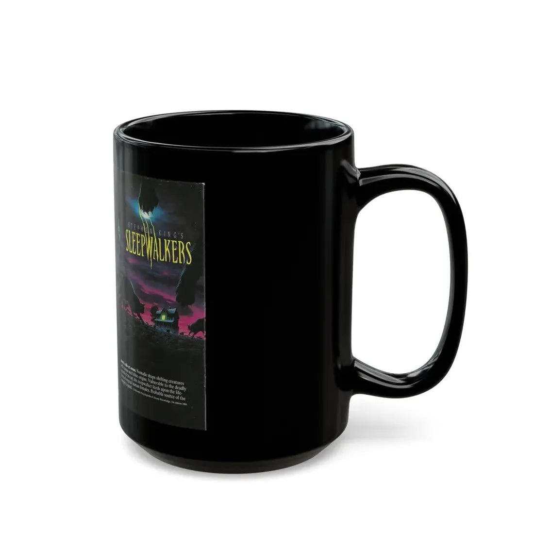 STEPHEN KINGS NIGHTSHIFT SLEEPWALKERS (VHS COVER) - Black Coffee Mug - Go Mug Yourself