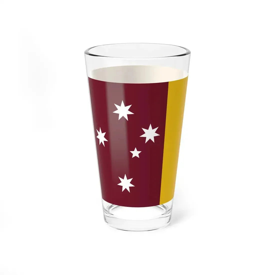 Steven Squires Queensland Flag Proposal (Australia) Pint Glass 16oz - Go Mug Yourself
