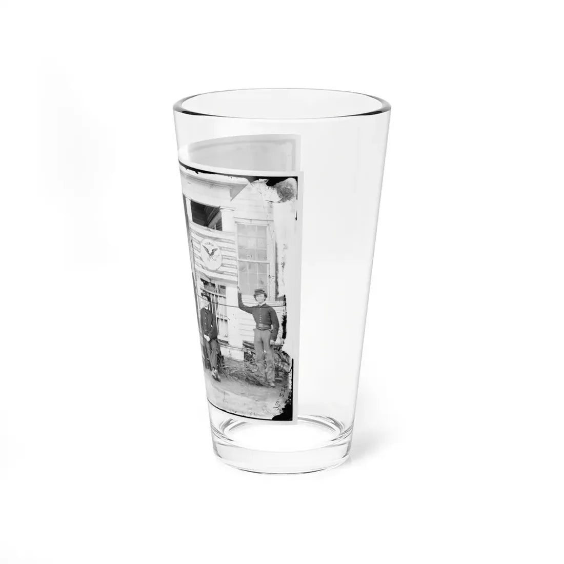Stevensburg, Va. Gen. Judson Kilpatrick, 3d Division, Cavalry Corps, With Ladies And Staff Members On The Porch Of Headquarters (U.S. Civil War) Pint Glass 16oz - Go Mug Yourself