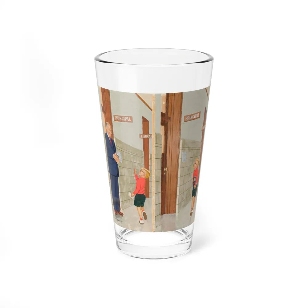 Sticking out His Tongue, The Saturday Evening Post cover, February 7, 1959 (Magazine Illustration) Pint Glass 16oz 16oz - Go Mug Yourself