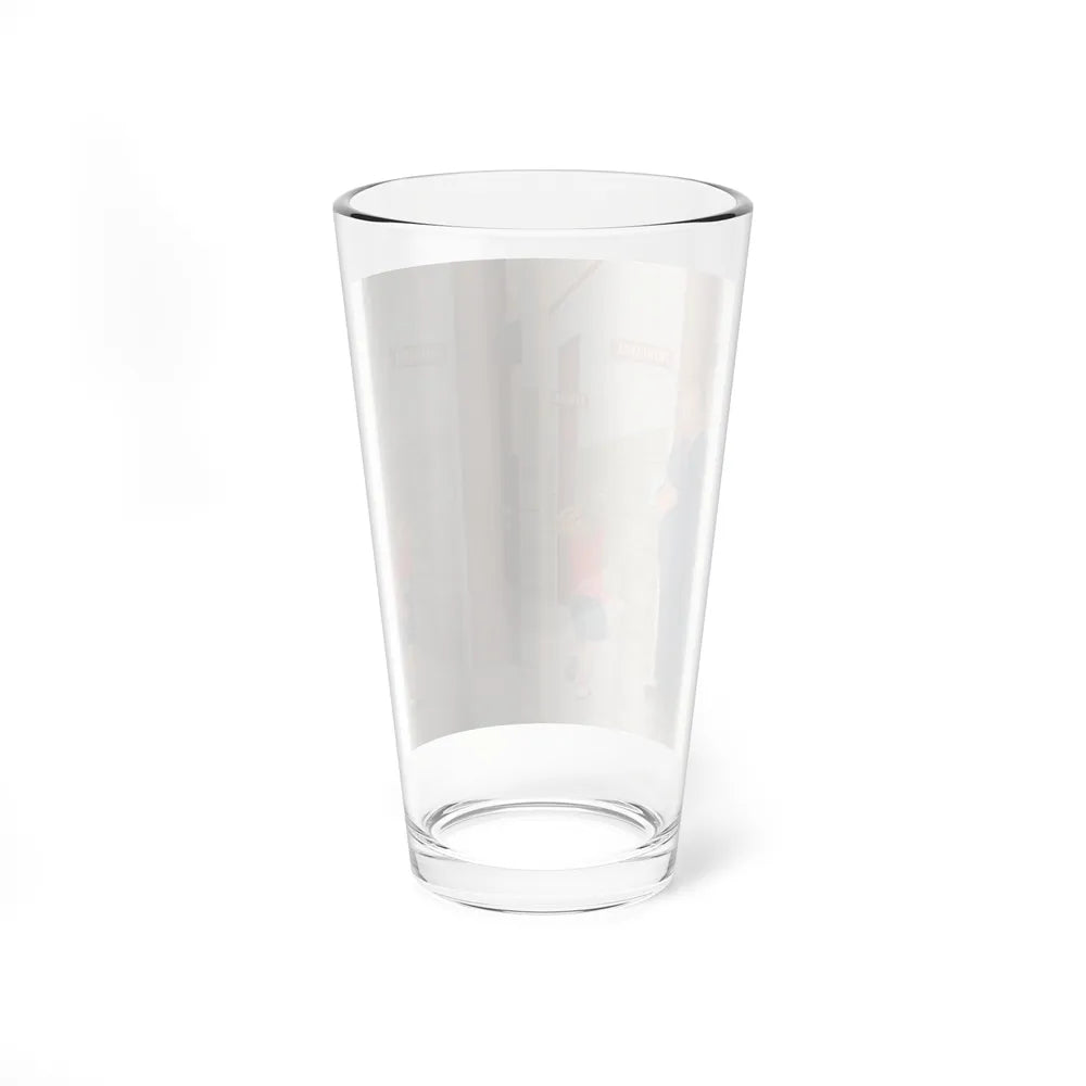 Sticking out His Tongue, The Saturday Evening Post cover, February 7, 1959 (Magazine Illustration) Pint Glass 16oz - Go Mug Yourself