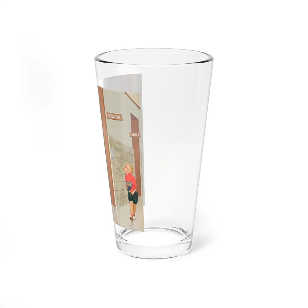 Sticking out His Tongue, The Saturday Evening Post cover, February 7, 1959 (Magazine Illustration) Pint Glass 16oz - Go Mug Yourself