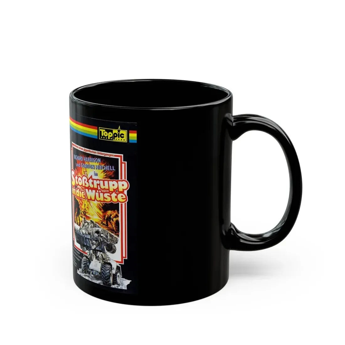 STOBTRUPP IN DIE WUSTE (VHS COVER) - Black Coffee Mug - Go Mug Yourself