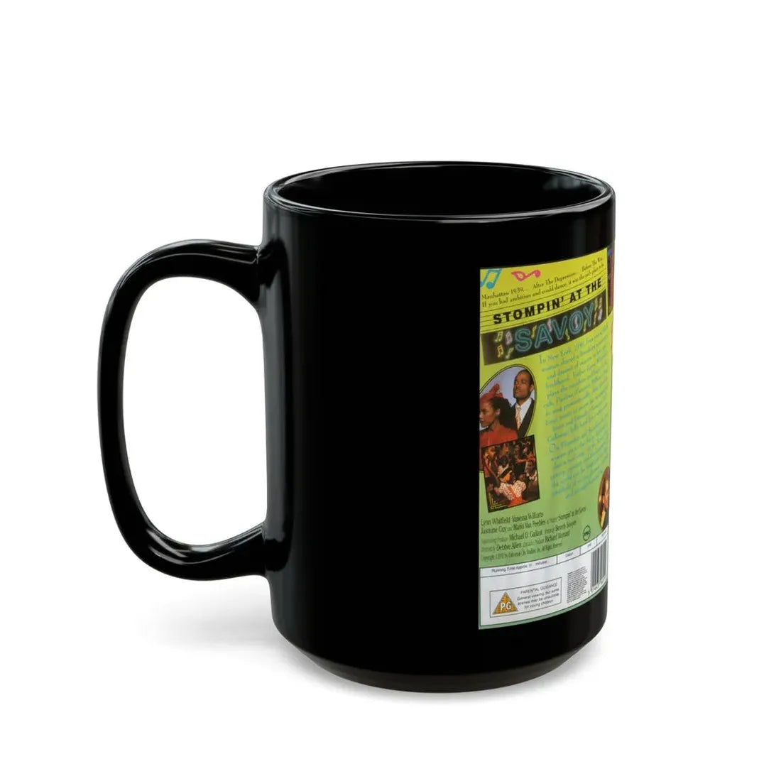 STOMPIN AT THE SAVOY (VHS COVER) - Black Coffee Mug - Go Mug Yourself