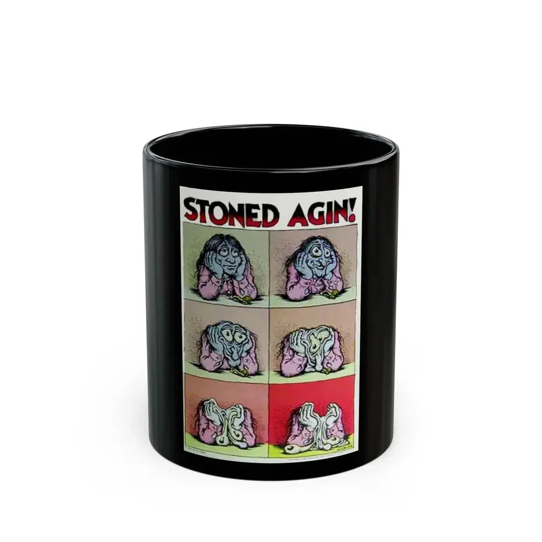 stoned again (Music Poster) Black Coffee Mug 11oz - Go Mug Yourself