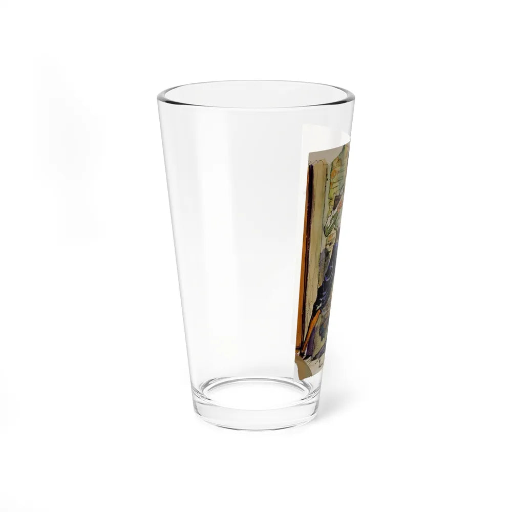 Story illustration (1) (Magazine Illustration) Pint Glass 16oz - Go Mug Yourself