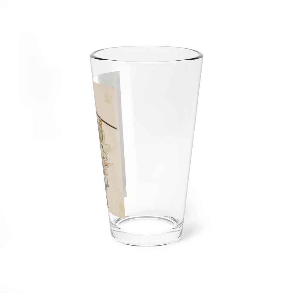 Story illustration (1) (Magazine Illustration) Pint Glass 16oz - Go Mug Yourself