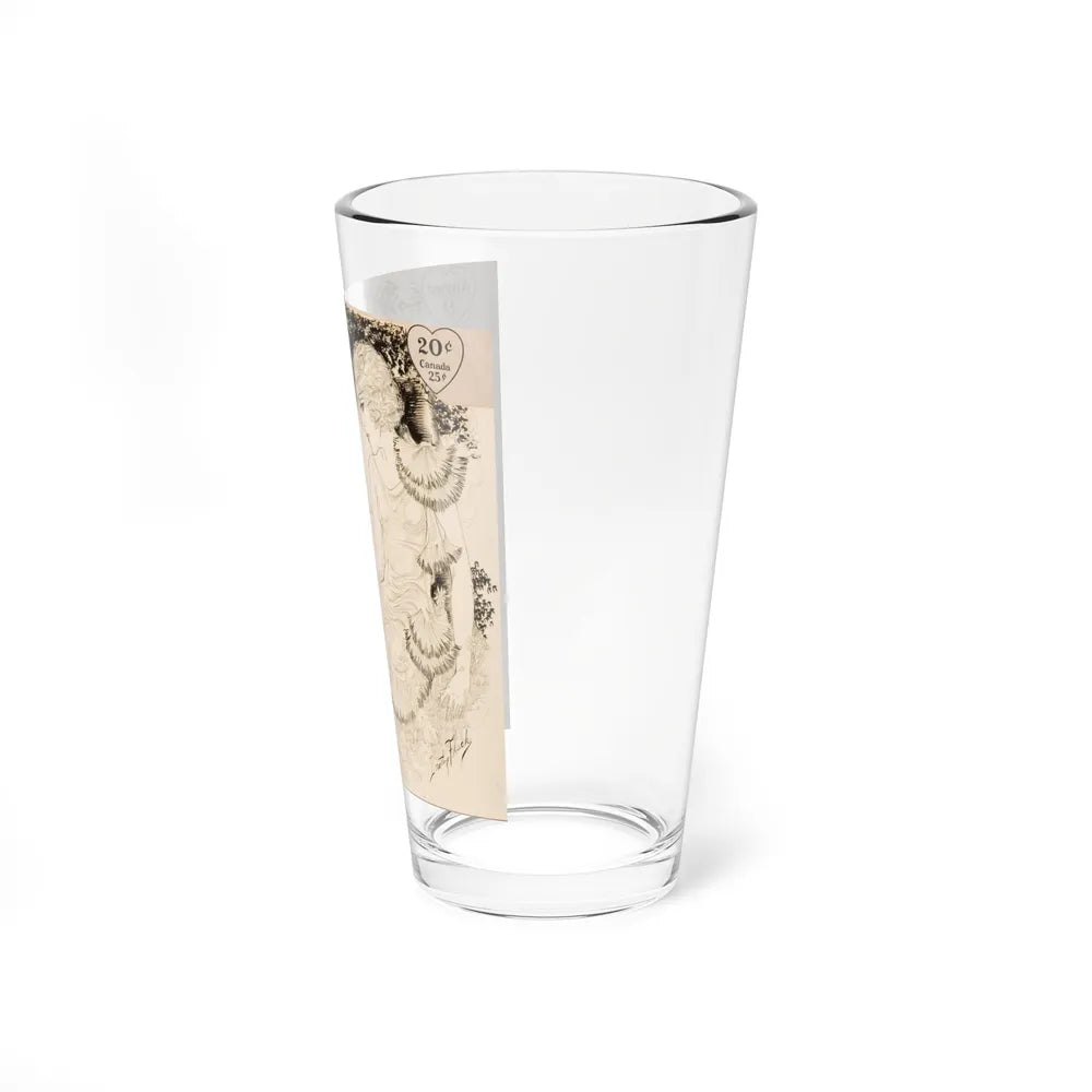 Story illustration for All-Story and Love Stories of the American Girl (Magazine Illustration) Pint Glass 16oz - Go Mug Yourself