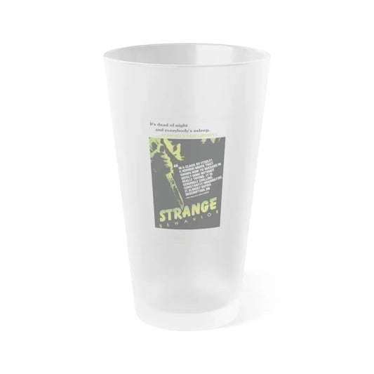 STRANGE BEHAVIOUR (DEAD KIDS) 1981 Movie Poster - Frosted Pint Glass 16oz Default Title - Go Mug Yourself
