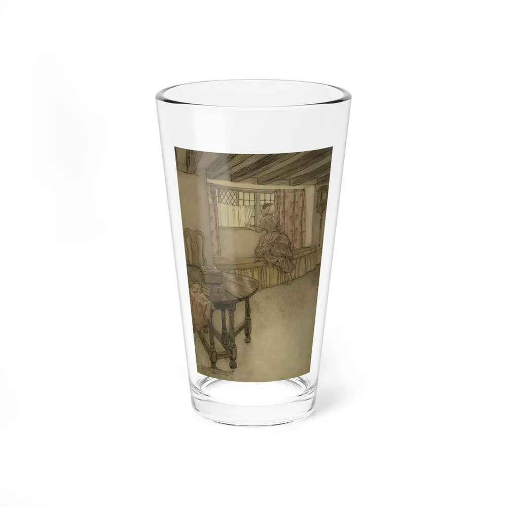 Strange Faces in the Window, Rip Van Winkle interior illustration, 1905 (Magazine Illustration) Pint Glass 16oz 16oz - Go Mug Yourself