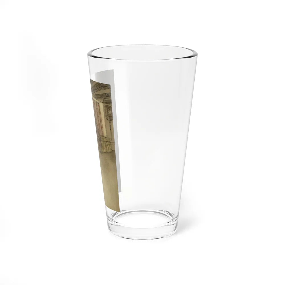 Strange Faces in the Window, Rip Van Winkle interior illustration, 1905 (Magazine Illustration) Pint Glass 16oz - Go Mug Yourself