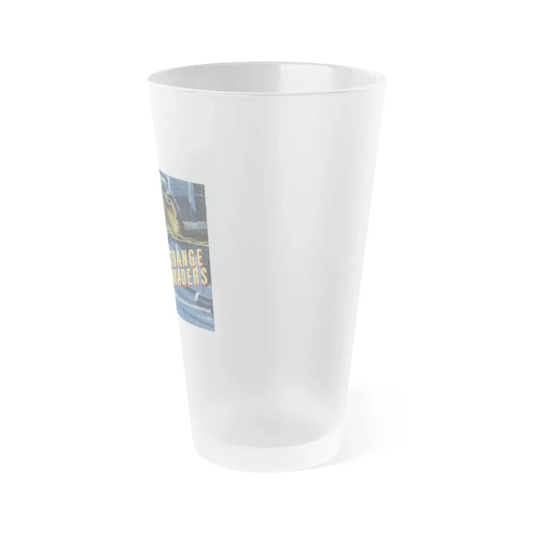 STRANGE INVADERS 1983 Movie Poster - Frosted Pint Glass 16oz - Go Mug Yourself